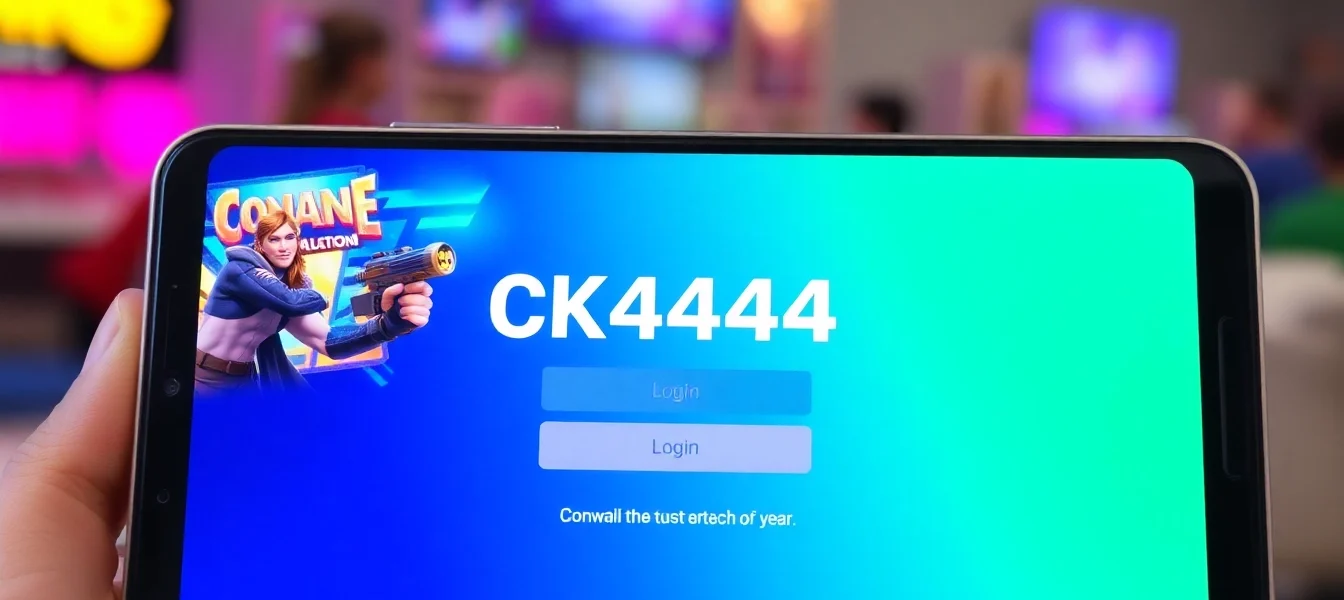 Screenshot of the ck4444 login app on Android device showcasing quick access to casino and sports betting features for seamless gaming.