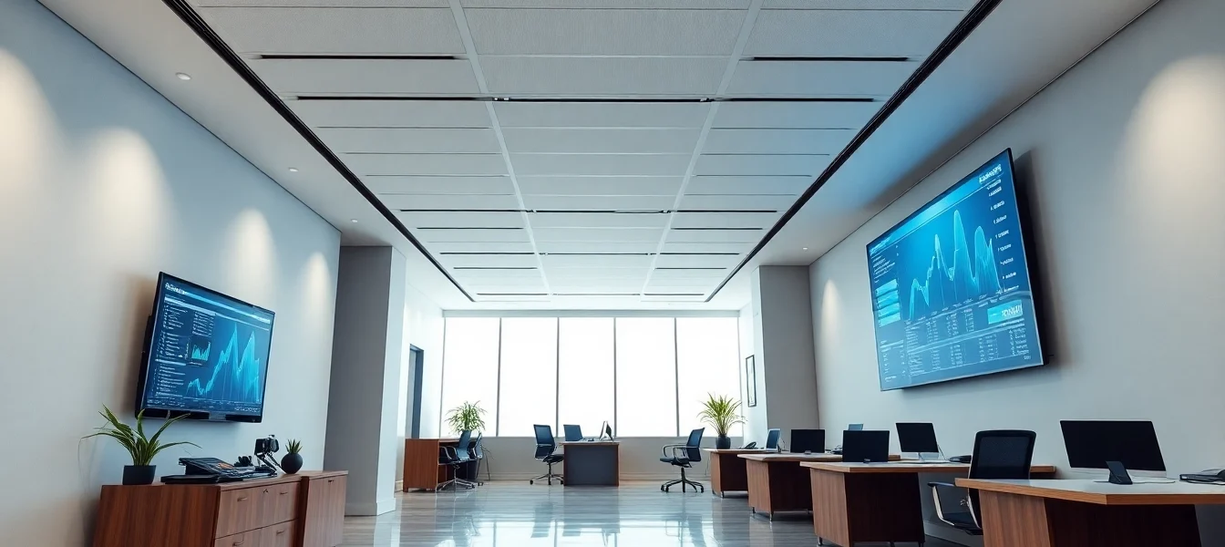 Visit https://kjc1.top/ for professional services with a sleek corporate office scene, highlighting innovation and technology in business solutions.