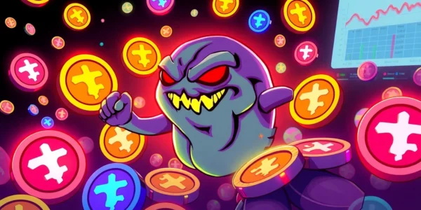 Engaging scene of Angry Pepe Meme Coins with GambleFi elements highlighting community-driven