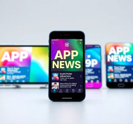 Stay updated with the latest Apps News and mobile app trends through dynamic digital graphics