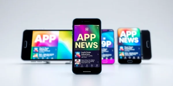 Stay updated with the latest Apps News and mobile app trends through dynamic digital graphics
