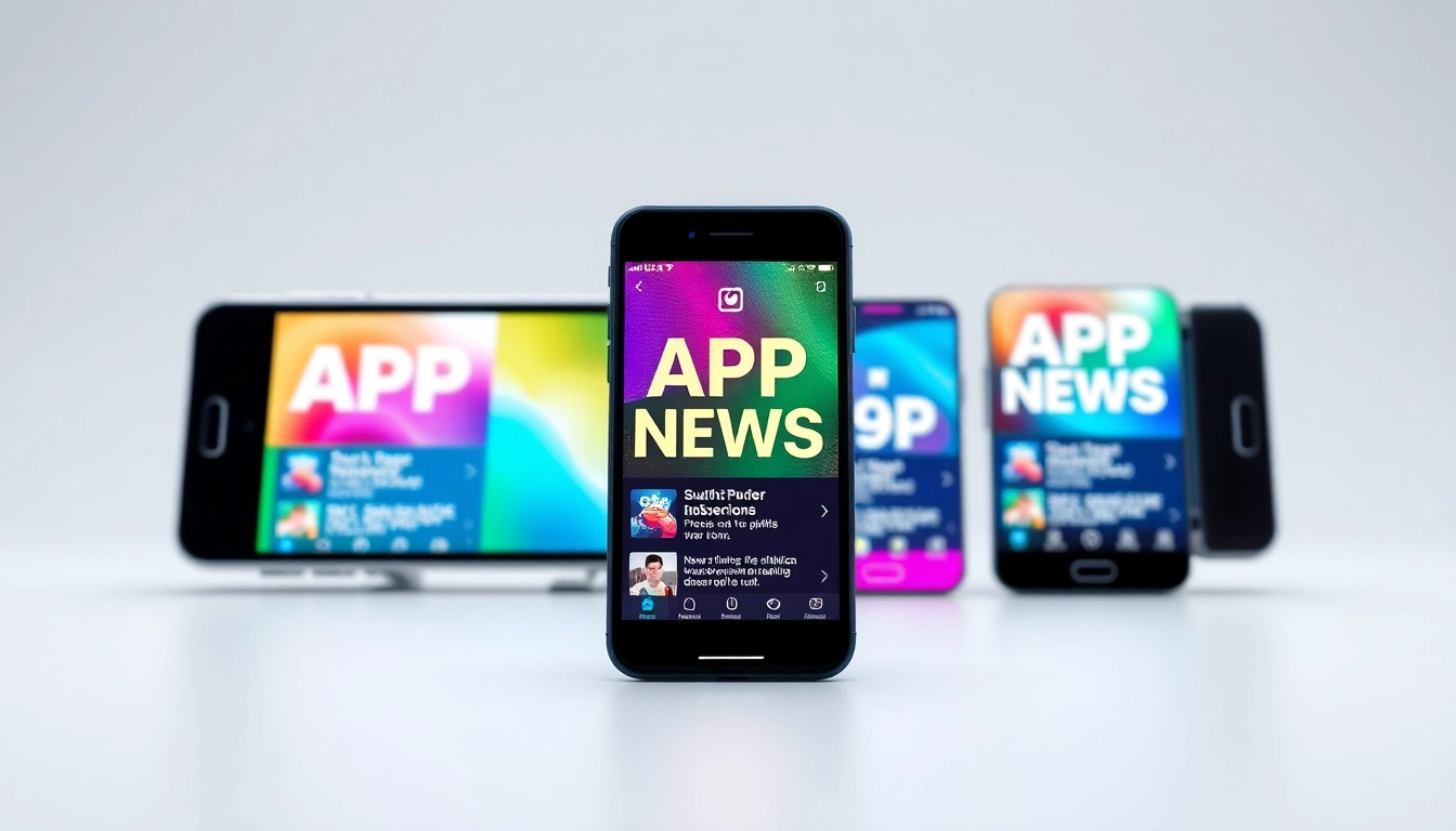 Stay updated with the latest Apps News and mobile app trends through dynamic digital graphics