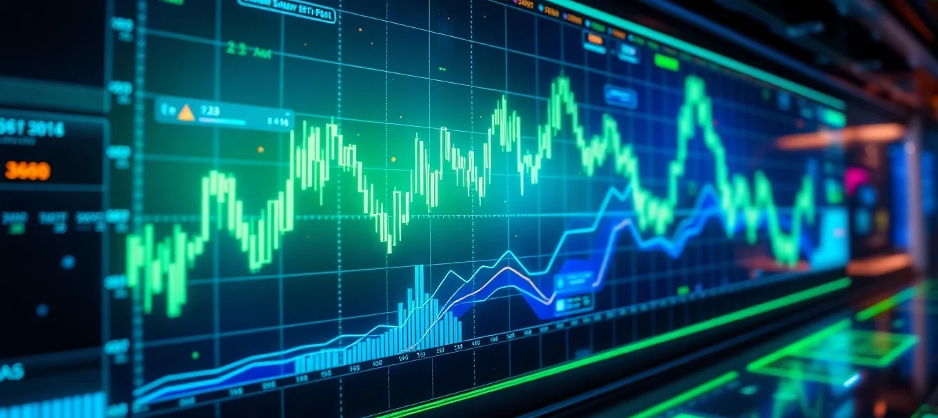 Dynamic aicoin market analysis dashboard with real-time data visualization for investors and traders